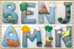 vikacreations dinosaur n name banner