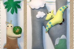 vikacreations dinosaur n name banner