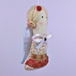 Burgundy christmas angel