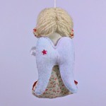 Burgundy christmas angel