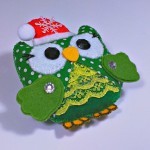 green owl ornament