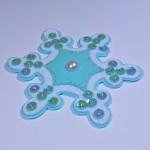 light blue snowflake ornament