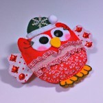 pink owl ornament