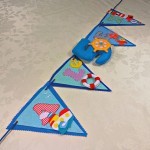 nautical themed personalized felt name banner