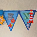 nautical themed personalized felt name banner