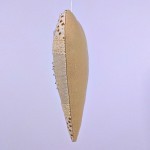 Redbird heart christmas ornament beige