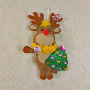 rudolph red nosed reindeer christmas tree decoration