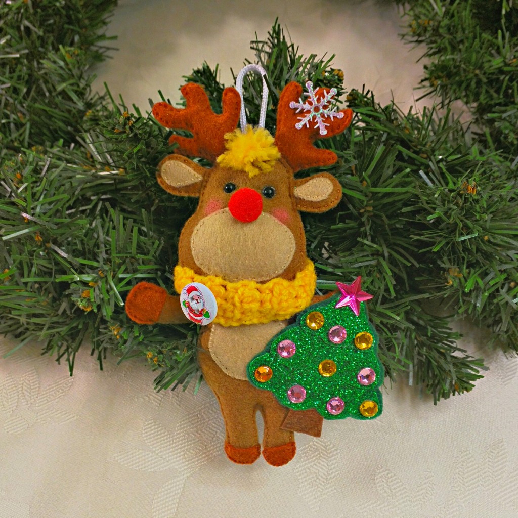 rudolph red nosed reindeer christmas tree decoration