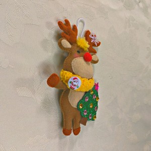 rudolph red nosed reindeer christmas tree decoration