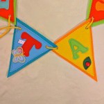 summer themed personalized felt name banner