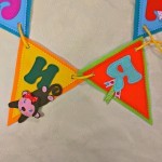 summer themed personalized felt name banner
