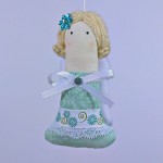 Turquoise christmas angel