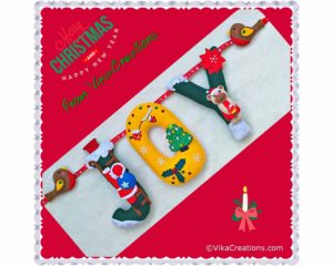 Christmas garland "JOY"