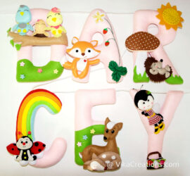 cute animals name banner