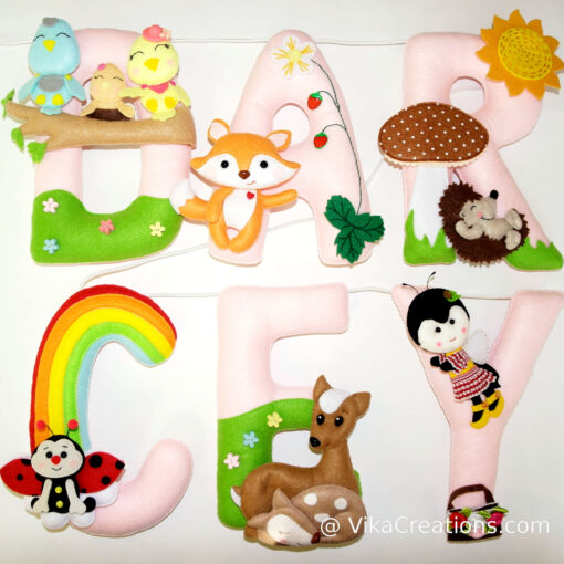 cute animals name banner